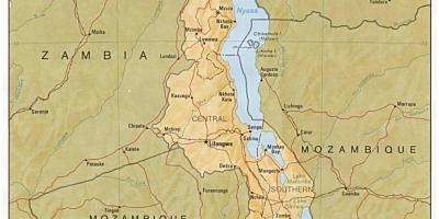 دریاچه مالاوی در نقشه