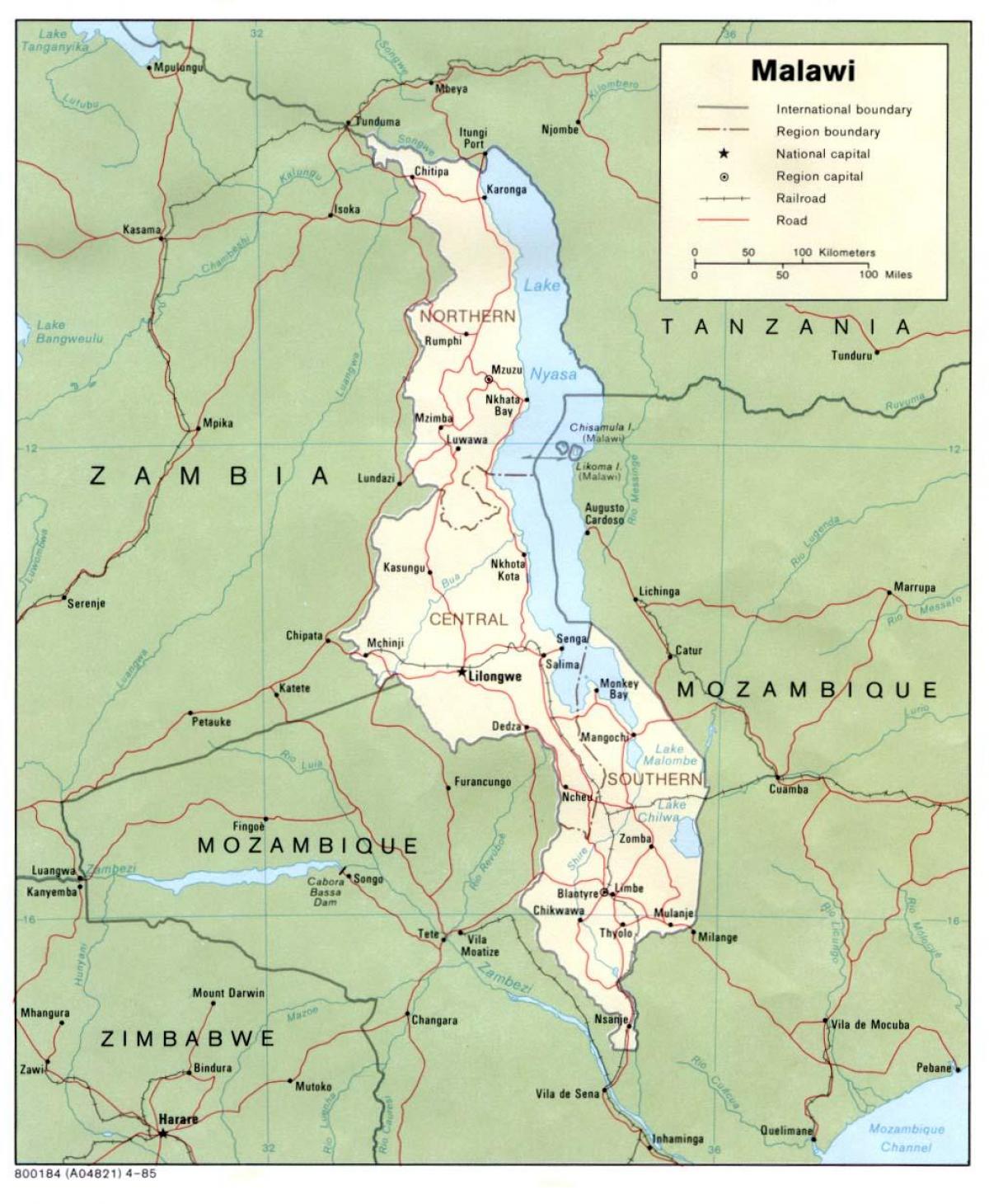 Malawian نقشه